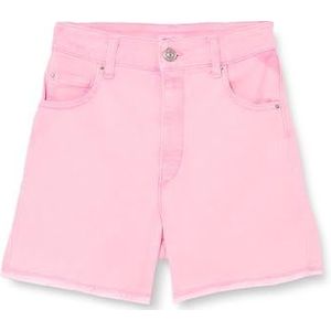 Replay Jerin jeansshorts voor meisjes, 464 Pink Fluo, 4 Jaar