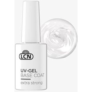 LCN UV-gel base coat extra sterk – uv-onderlak voor een nog betere grip – voor vochtige, vettige of beschadigde nagels – zuurhoudend veganistisch, dierproefvrij en HEMA-vrij – 10 ml