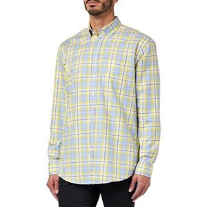 Seidensticker Men's Regular Fit shirt met lange mouwen, geel, 45, geel