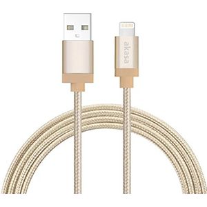 Akasa AK-CBUB32-10GR Premium Sleeved USB 2.0 Type-C/USB-C naar Type-A kabel voor synchroniseren en opladen