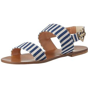 Love Moschino dames open sandalen, blauw-blauw, 36 EU