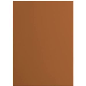 Vaessen Creative 2927-090 Florence Cardstock papier, bruin, 216 g/m², DIN A4, 10 stuks, glad, voor scrapbooking, kaarten maken, stansen en ander knutselwerk