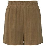 YAS - Viggi Hw Shorts Noos - Korte Broeken - Lichtbruin