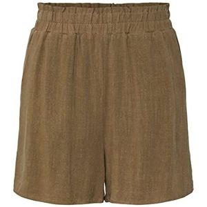 YAS - Viggi Hw Shorts Noos - Korte Broeken - Lichtbruin