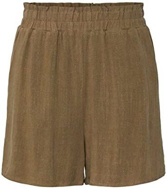 YAS - Viggi Hw Shorts Noos - Korte Broeken - Lichtbruin