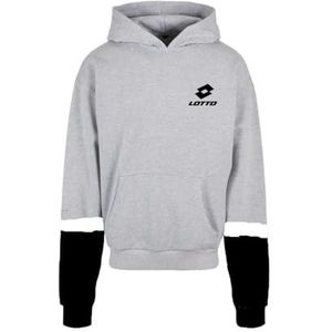 AMERICAN COLLEGE USA Lotto Sweatshirt met capuchon, kleur sportkleding voor jongens, Grijs, 16 Jaren