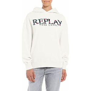 Replay Dames W3704C capuchontrui, 707 crème, L, 707 crème, L