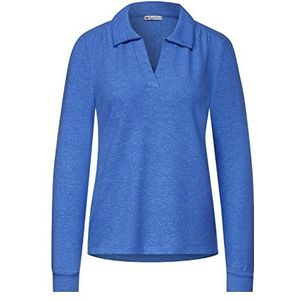 Street One Dames poloshirt (11 stuks), Dazzling Blue Melange, 38