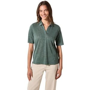 Cecil Linen Optic_Polo met kraag Balmy Khaki XS, Balmy Khaki, XS