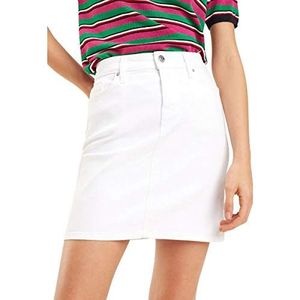 Tommy Hilfiger Rome Rw Rok CLR Rok voor dames, wit (classic white 100), 32
