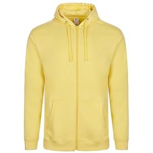 Mukua SF270U Unisex sweatshirt met ritssluiting en capuchon, Summer Yellow, maat S, Zomer Geel, S
