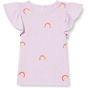 Bestseller A/S Meisjes NMFJOAN Cap Top Box shirt met lange mouwen, Orchid Bloom, 104, Orchid Bloom, 104 cm