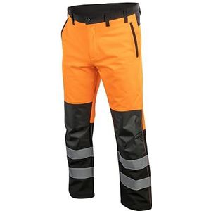 Högert Softshell veiligheidsbroek Traun- kniebeschermers zakken, oranje, M