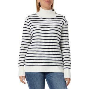 bridgeport Dames gebreide trui 39525062-BR02, wolwit marine, XL/XXL, wolwit marine, XL/XXL