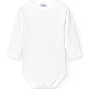 BABIDU Babybody met lange mouwen van 100% katoen, babybody voor pasgeborenen met schouderopening, zachte, ademende, hypoallergene pluche stof voor de gevoelige huid, uniseks kleding