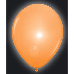 Folat 08557 Oranje LED Ballonnen - 5 stuks,