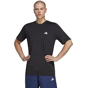 adidas Heren Train Essentials Stretch Training Tee, black/white, S