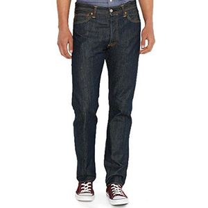 Levi's 501® Original Fit heren Jeans, Dark Indigo - Flat Finish, 32W / 34L