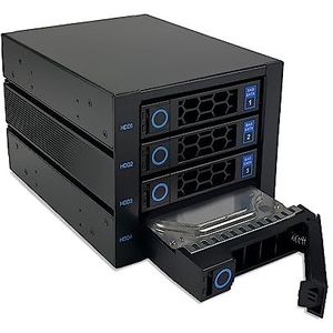 FANTEC 2553 WR-C3141-12G/6G SAS/SATA 12G backplane behuizing voor 4× 3,5""/2,5"" HDD/SSD op een lade in een 3X 5.25 module