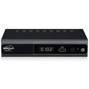 Digiquest twin tuner rec digitale terrestrische decoder Full HD - videorecorderfunctie, zwart