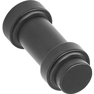 Furnipart Meubelknop Pillar ø 11,4mm - zwarte meubelknop rond - goede grip, gegoten zink zwart mat