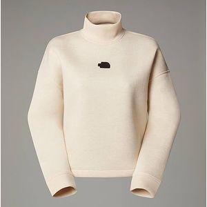The North Face Mock Neck Sweater voor dames White Dune Heather M