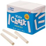 Baker Ross FX912 Wit krijt Bumper Pack - doos van 100, krijt knutselspullen voor kinderen