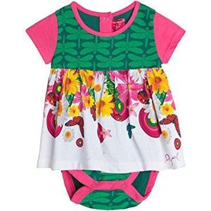 Desigual Haizea-jurk voor babymeisjes, groen (Verde Australia 4036), 3 Maanden