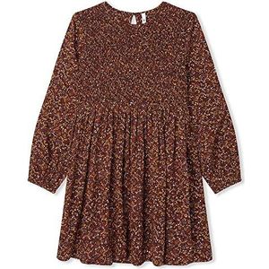 Pepe Jeans Zéla jurk meisje, Bruin (truffel), 4 jaar
