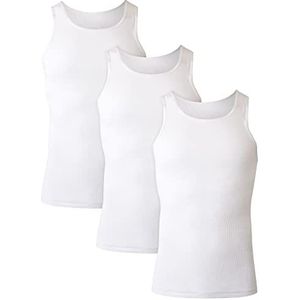 Hanes Heren onderhemd (Pack van 3), Wit 3-pack, L