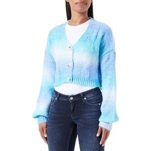 Sookie Gebreide damesjas, turquoise meerkleurig, XS/S