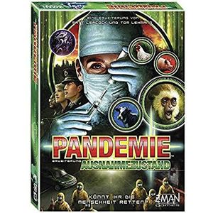 Asmodee ZMan Pandemic Uitzonderlijke toestand, uitbreiding, kennersspel, bordspel, 2-4 spelers, vanaf 8 jaar, 45 minuten