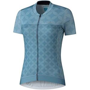 SHIMANO Sagami W'S S.S. Zip shirt voor volwassenen, uniseks, meerkleurig, eenheidsmaat