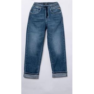 Replay Jongens Relaxed Fit Jeans, 009, medium blue., 4 Jaar