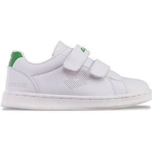 LOTTO Unisex Burgas K Sneakers voor kinderen, witgroen., 32 EU