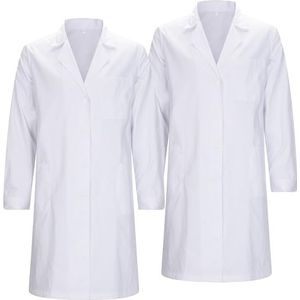 MISEMIYA Medical Lab Coat voor dames, Wit, S