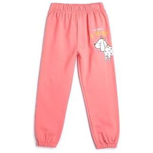 Koton Babygirls Hond Bedrukt Jogger Elastische Taille Geborsteld Binnenkant Sweatpants, roze (274), 6-9 Monate