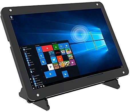 7 inch touchscreen-monitor voor Raspberry Pi, draagbaar touchscreen IPS 1024 x 600 HDMI met hoes, voor gameconsole/pc/camera/win OS