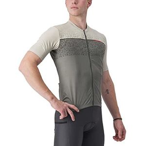 CASTELLI Unlimited Entrata Jersey T-shirt voor heren, Travertine Gray/Forest Gray, M