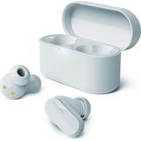 Philips TAT3508WT/00 True Wireless Hoofdtelefoon | Natuurlijk Geluid Siliconen Oordopjes | Ruisonderdrukking | Tot 21 Uur Speeltijd | Bluetooth | Microfoon | USB-C-kabel | IPX4 Waterbestendig | Wit
