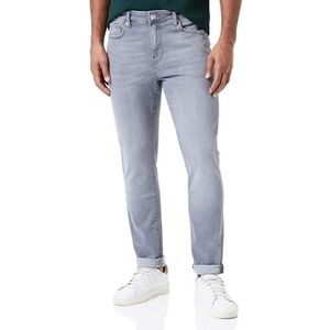 ONLY & SONS ONSROPE Slim Fit Jeans met gemiddelde taille, taps toelopende jeans, Grey denim, 31W / 34L