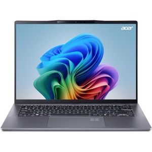 Acer Swift Go 14 AI SFG14-01-X4HC - Laptop 14,5 inch WQXGA 120Hz (Qualcomm Snapdragon X Plus, 16 GB RAM, 512 GB SSD, Qualcomm Adreno Windows 11 Home - PC Copilot+) Grijs, Spaans QWERTY-toetsenbord