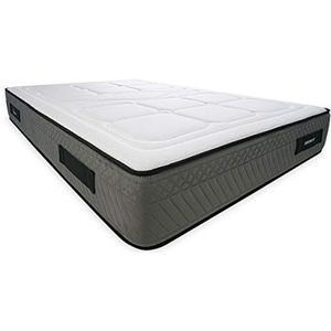 DUÉRMETE ONLINE Mylos Biogel visco-elastische matras, hoogte 28 cm, stevig en comfortabel, mijtwerend en hypoallergeen, thermoregulerend, HR, 120 x 200 cm