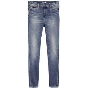 Tommy Jeans Nora Mid Rise Skinny Ankle Qnscl Straight Jeans voor dames, blauw (Denim A)., 24W x 34L
