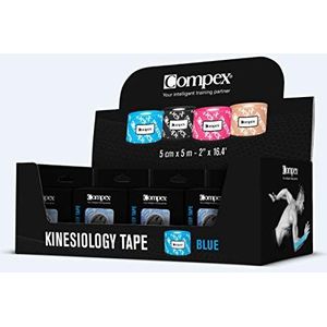 Compex Tape blauw, 12 rollen voor volwassenen, unisex