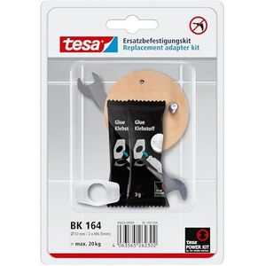 tesa Power.Kit adapter BK164, zelfklevende reservekit, diameter 57 mm