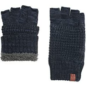 BICKLEY+MITCHELL Heren dikke vingerloze met fleece voering 1066-03-9-133 Cold Weather Gloves, Navy Twist, One Size