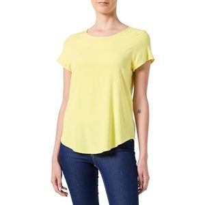 VERO MODA Dames Vmbella Ss Top WVN Ga Noos, Lemon Zest, XXL