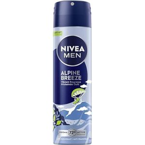 NIVEA MEN Alpine Breeze Artist Edition Deodorant-spray, 72 uur anti-transpirant bescherming tegen zweet en geur, deodorant met verfrissende geur (150 ml)