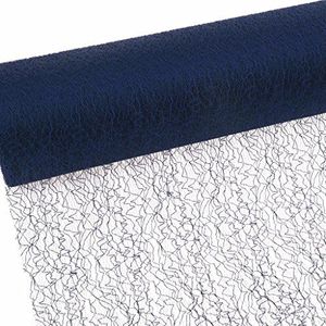 Spiderweb - mesh - tafelloper - tafelband - 30 cm blauw - rol 25 m - 67 004-R 300